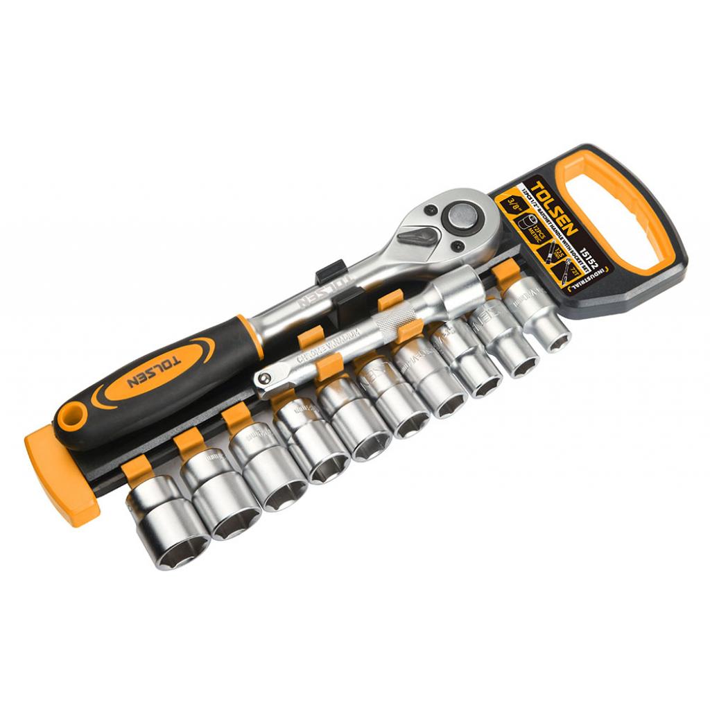 Набір інструментів Tolsen "ПРОФІ" головок торцевих 1/2" 12 предметів (15152) Набір інструментів Tolsen "ПРОФІ" головок торцевих 1/2" 12 предметів (15152)
