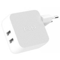 Зарядний пристрій Belkin Playa Home Charger 12W DUAL USB 2.4A, white (PP0007VFC2-PBB)