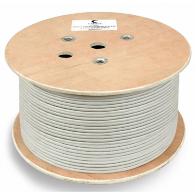 Кабель мережевий ЗЗЦМ SFTP 500м 4*2*23AWG[0,56] мідь[СU] cat.7, внутрішній [PVC] (72572)