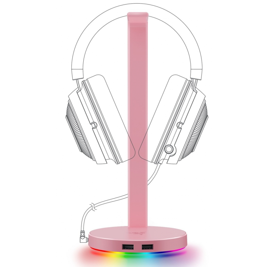 Підставка для гарнітури Razer Base Station V2 Chroma Quartz (RC21-01510200-R3M1)
