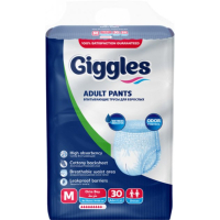 Diapers for adults Giggles Medium 70-120 cm 30 pcs (8680131204878)