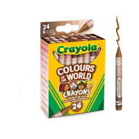 Colored pencils Crayola Colors of the World wax 24 pcs (52-0114)