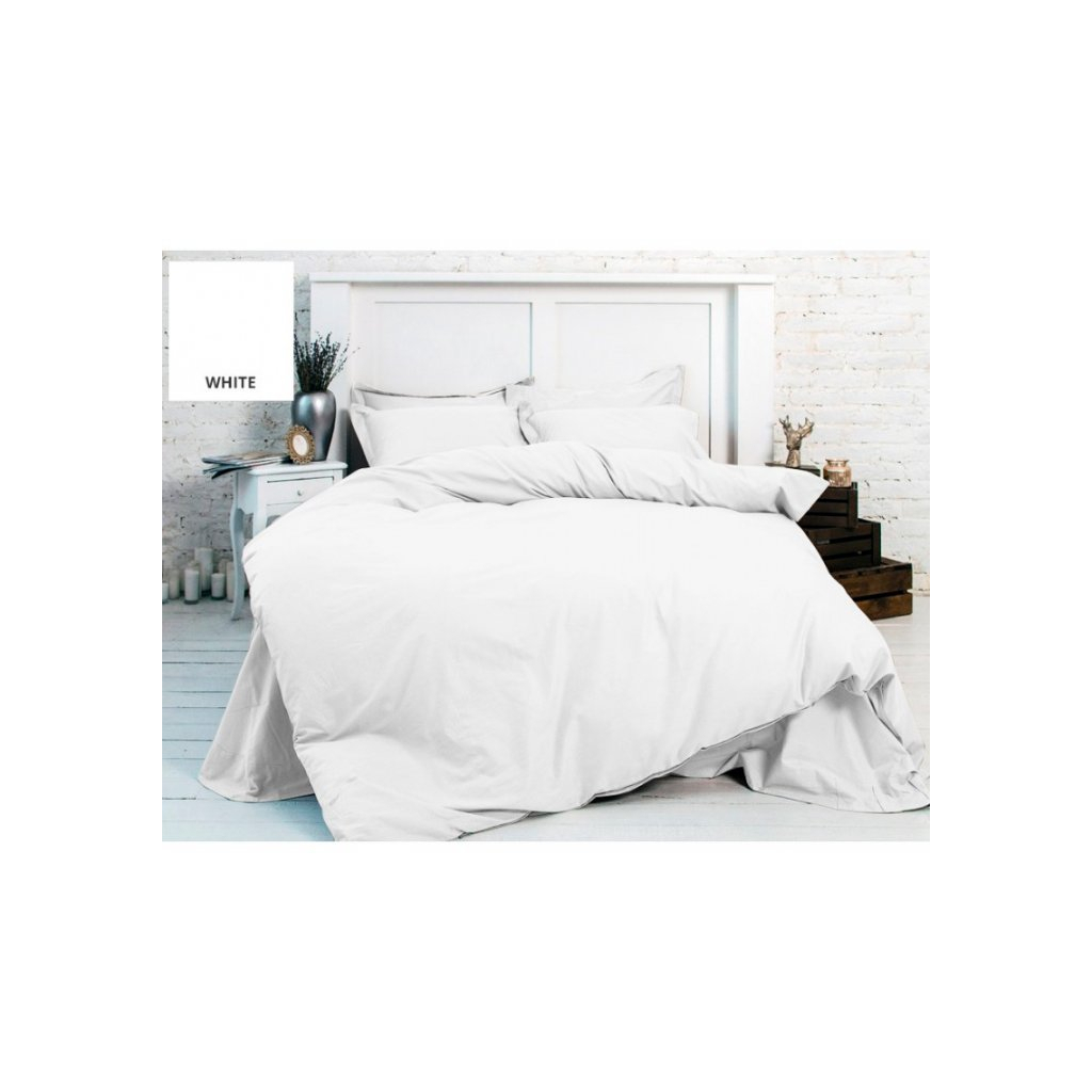 Постільна білизна MirSon Бязь Premium White 200х220 (2200000949349)