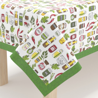 Tablecloth Home Line Spices light green, 140x180 cm (162766)