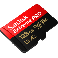 Карта пам'яті SanDisk 128 GB microSDXC UHS-I U3 Extreme Pro+SD Adapter (SDSQXCD-128G-GN6MA)