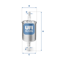 Fuel filter UFI 31.515.00