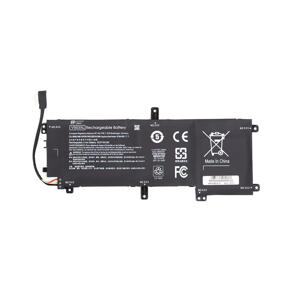 Акумулятор до ноутбука HP Envy 15-AS Series (VS03XL) 11.4V 4000mAh PowerPlant (NB461899) Акумулятор до ноутбука HP Envy 15-AS Series (VS03XL) 11.4V 4000mAh PowerPlant (NB461899)