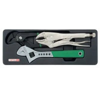 Set of Toptul hinge-pincer tools 3 units. (in lodgings) (GBAT0301)