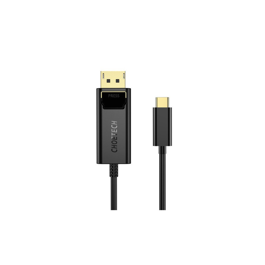 Кабель мультимедійний USB-C to DisplayPort M 1.8m 4K60Hz Choetech (XCP-1801BK) Кабель мультимедійний USB-C to DisplayPort M 1.8m 4K60Hz Choetech (XCP-1801BK)