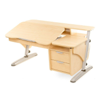 Desk Pondi Ergonomic transformer with maple gray cabinet (KL211СР)