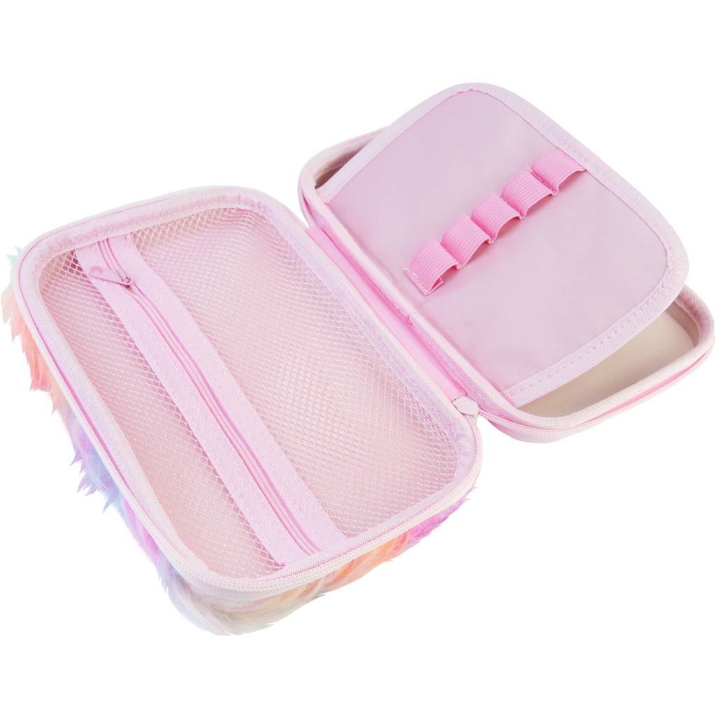 Пенал Cool For School 1 відділення з плюшем та аплікацією Веселка (CF6549-light) Пенал Cool For School 1 відділення з плюшем та аплікацією Веселка (CF6549-light)