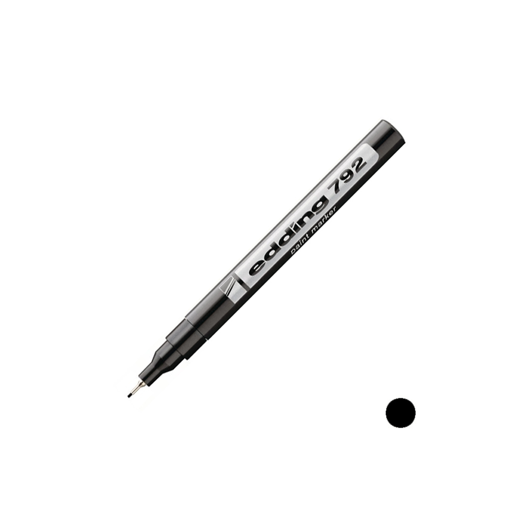 Маркер Edding для декоративних робіт Paint E-792 0.8 мм Чорний (e-792/01) Маркер Edding для декоративних робіт Paint E-792 0.8 мм Чорний (e-792/01)