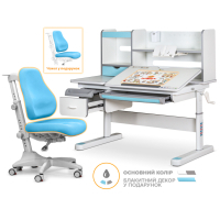 Desk with chair Evo-kids Florida Multicolor + Mealux Match (Evo-52 WG+BL+Y-528 KBL)