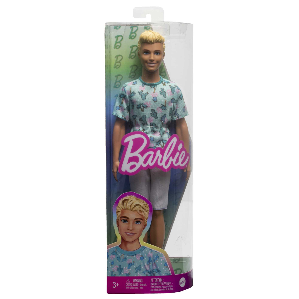 Лялька Barbie Fashionistas Кен у футболці з кактусами (HJT10)