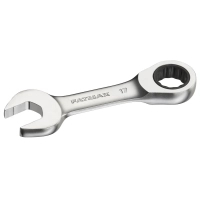 Stanley combination nut wrench, 17 mm, with a ratchet mechanism. (FMMT13113-0)