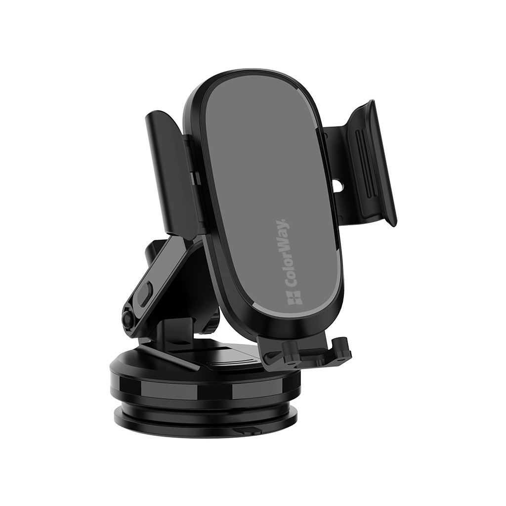 Універсальний автотримач ColorWay Dashboard Car Wireless Charger 15W Black (CW-CHAW037Q-BK)