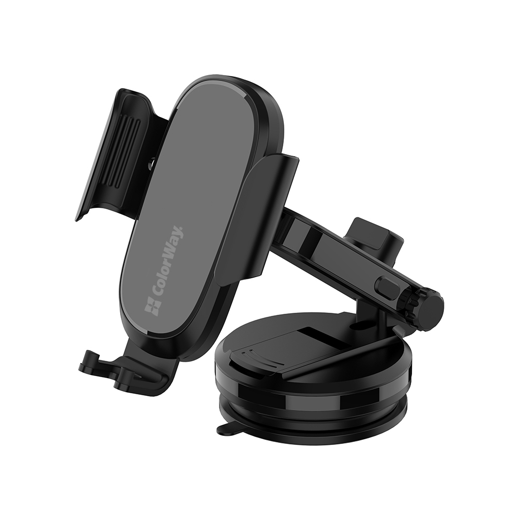Універсальний автотримач ColorWay Dashboard Car Wireless Charger 15W Black (CW-CHAW037Q-BK)