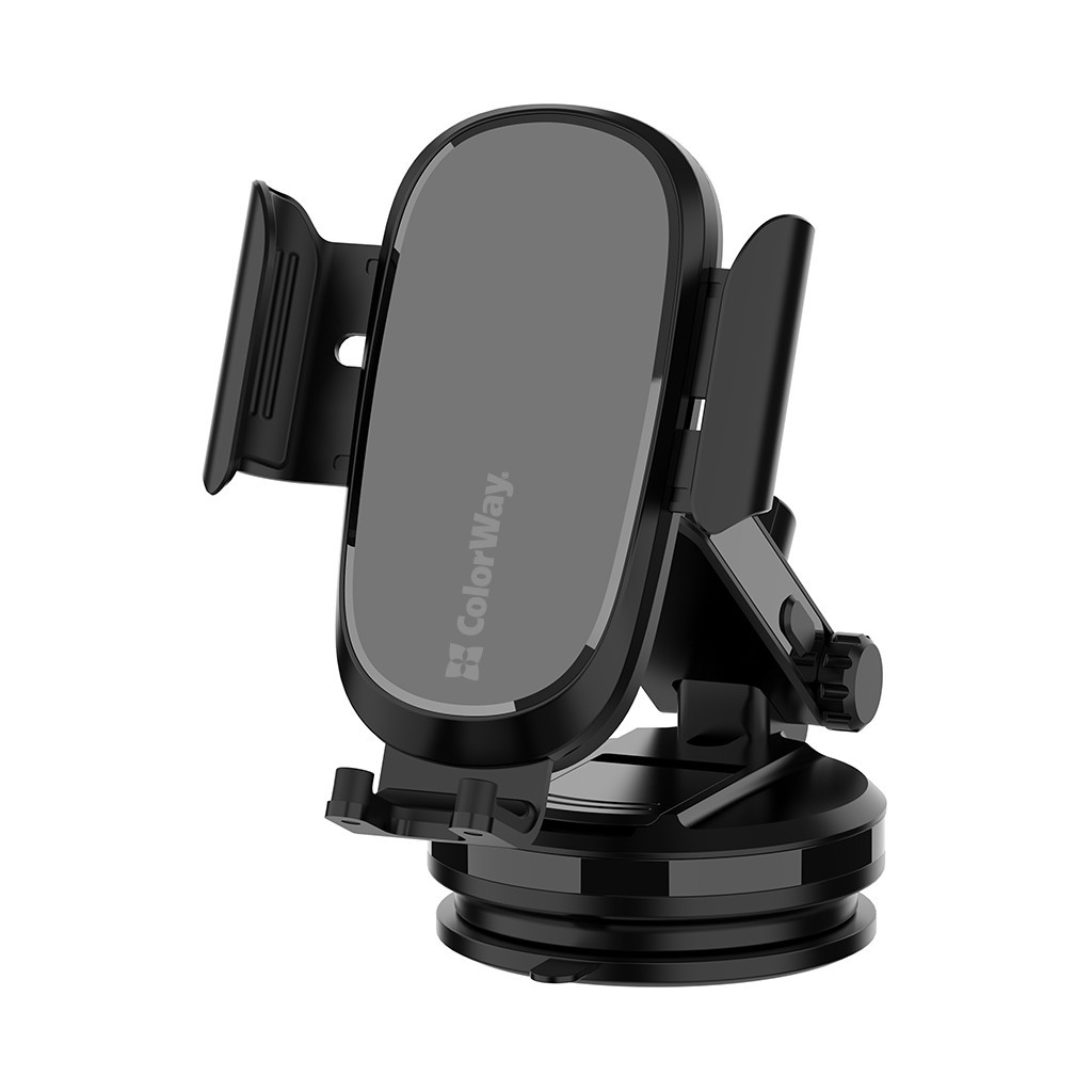 Універсальний автотримач ColorWay Dashboard Car Wireless Charger 15W Black (CW-CHAW037Q-BK)