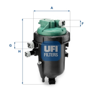 Fuel filter UFI 55.178.00
