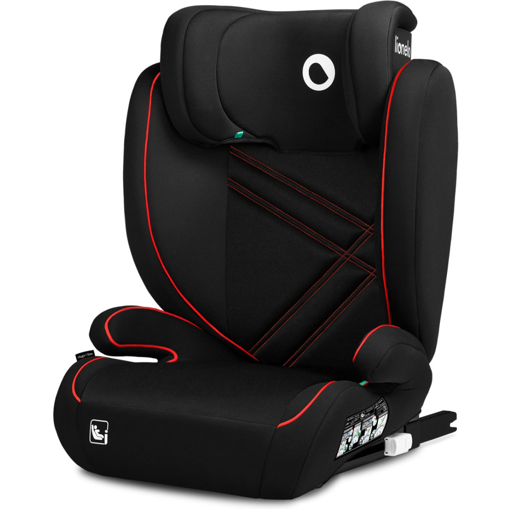 Автокрісло Lionelo Hugo I-Size Sporty Black чорне з червоним (LO-HUGO I-SIZE SPORTY BLACK) Автокрісло Lionelo Hugo I-Size Sporty Black чорне з червоним (LO-HUGO I-SIZE SPORTY BLACK)