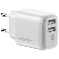 Зарядний пристрій Intaleo 12W Fast Charge 2USB 2.4A white (1283126578281)