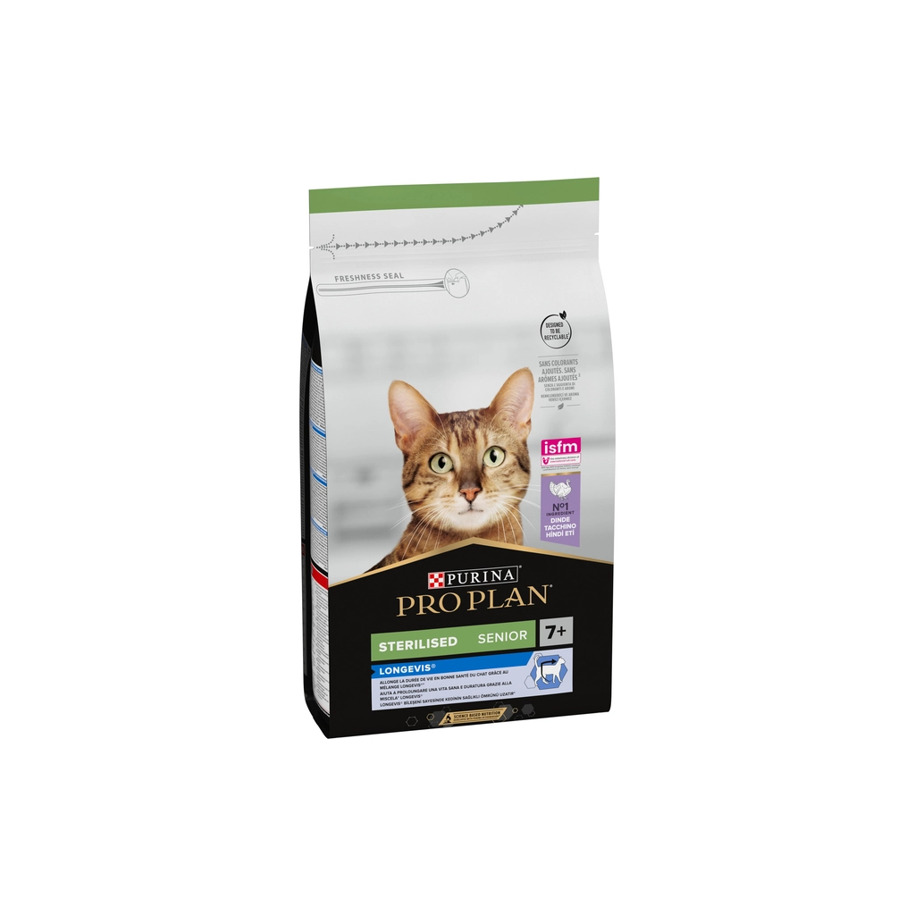 Сухий корм для кішок Purina Pro Plan Sterilised Senior з індичкою 1.5 кг (7613034989673)