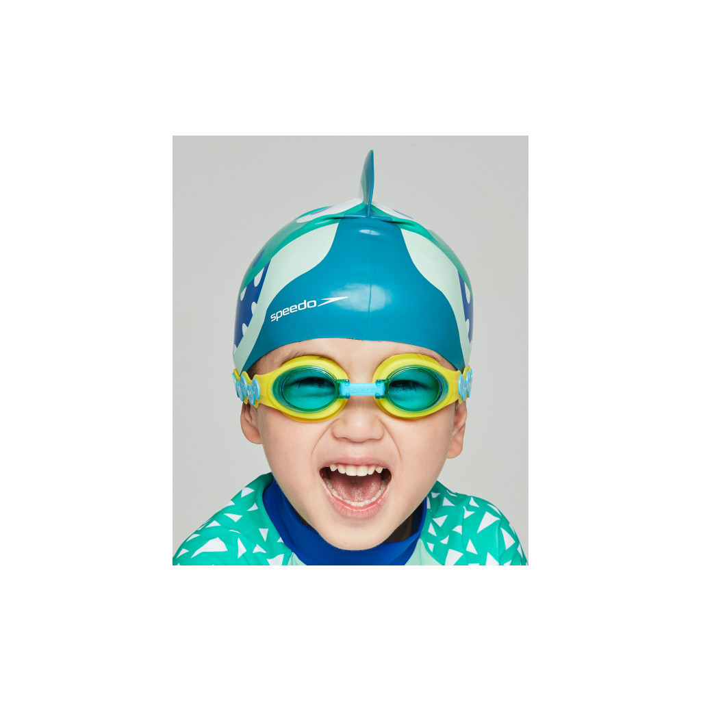 Шапка для плавання Speedo Croc Prt Character Cap IU зелений 8-12240D680 OSFM (5053744486314)