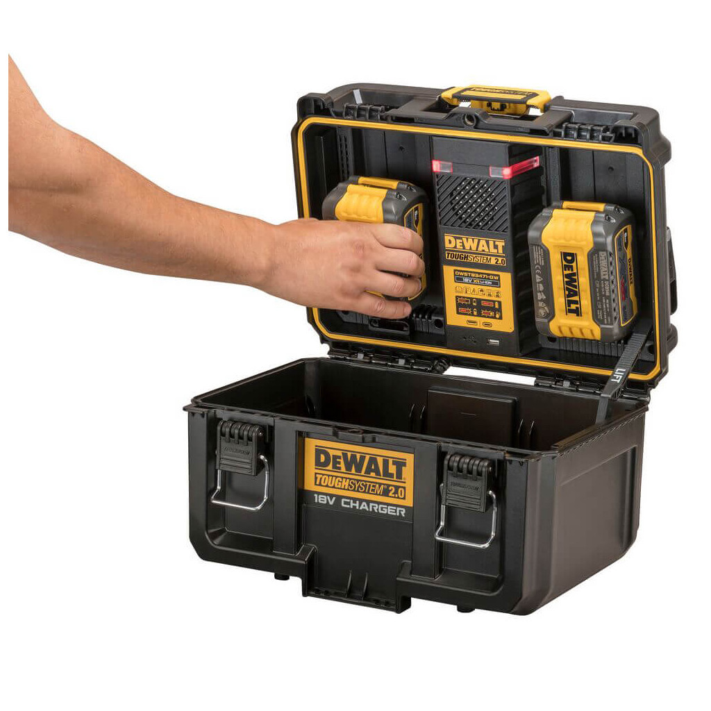 Зарядний пристрій для акумуляторів інструменту DeWALT BOX ToughSystem 2.0, 18 В/54 В, 6A (DWST83471)