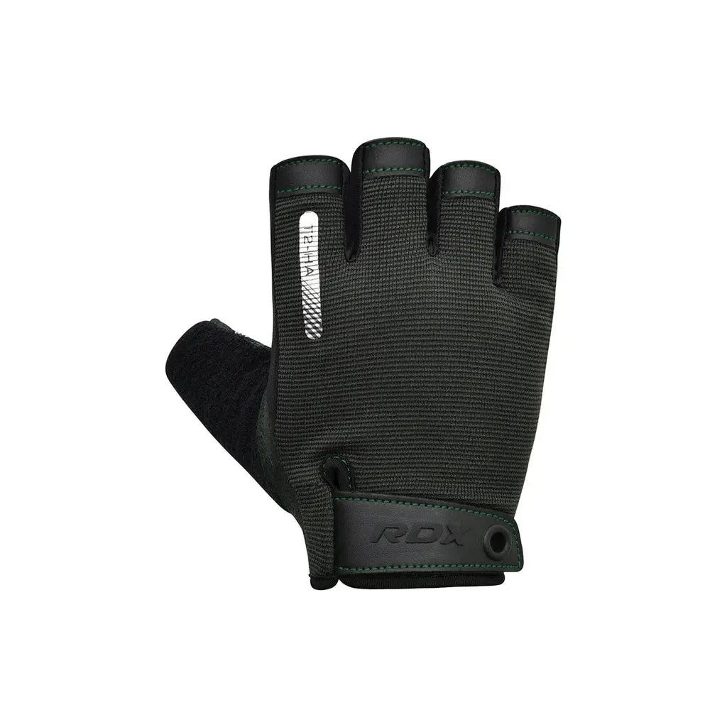Рукавички для фітнесу RDX T2 Half Army Green S (WGA-T2HA-S)