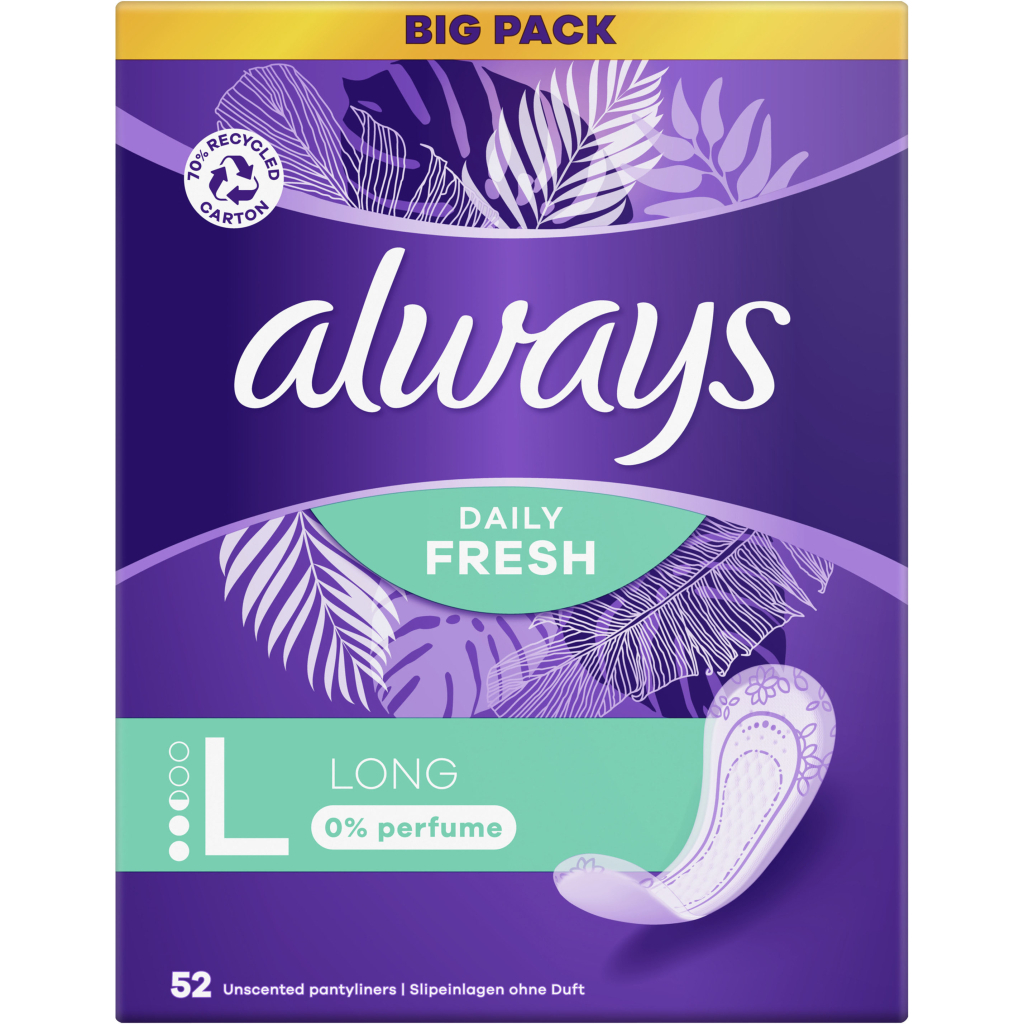 Щоденні прокладки Always Daily Fresh Long Без запаху 52 шт. (8700216461962)