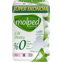 Sanitary napkins Molped Pure&Soft Long 5 drops 18 pcs. (8690536829033)