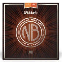 D'Addario Nickel Bronze Extra Light Guitar Strings (10-47) (NB1047)
