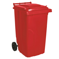 Garbage container Aleana On wheels with a handle Red 240 l (aln 122068/red)