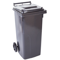 Garbage container Aleana On wheels with a handle Gray 240 l (122068/t.gray)
