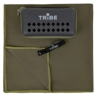 Travel towel Tribe made of microfiber in a cover Pocket Towel 60x120 L Army-green (T-LC-0001-L-army-green)