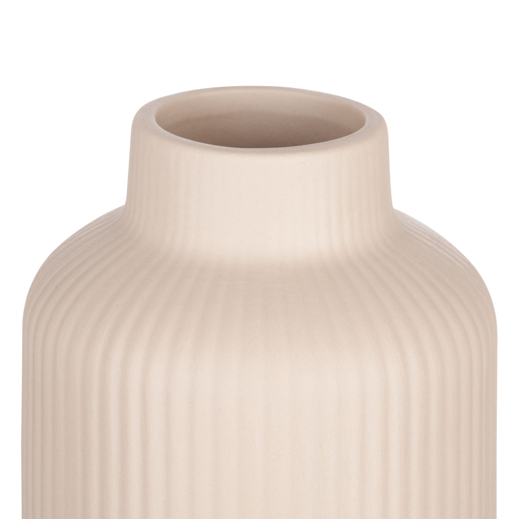 Ваза Ardesto Savona, 8х15см, порцеляна, бежевий (AR3804B)