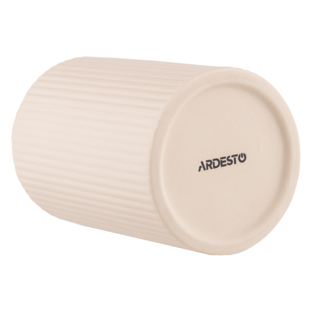 Ваза Ardesto Savona, 8х15см, порцеляна, бежевий (AR3804B)