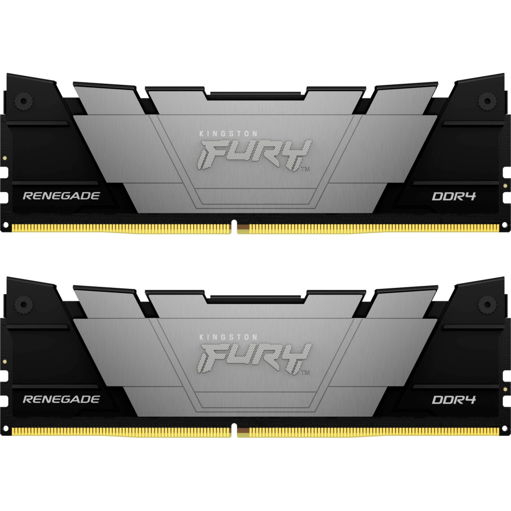 Модуль пам'яті для комп'ютера DDR4 16GB (2x8GB) 4800 MHz Renegade Black Kingston Fury (ex.HyperX) (KF448C19RB2K2/16)