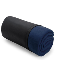 Voyager fleece Voyager plaid in a bag-cover 150 x 120 cm Dark blue (V7822-04)