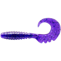 Силікон рибальський FishUP Fancy Grub 2" 060 - Dark Violet/Павлина&Silver (10шт/уп) (1864.03.21)