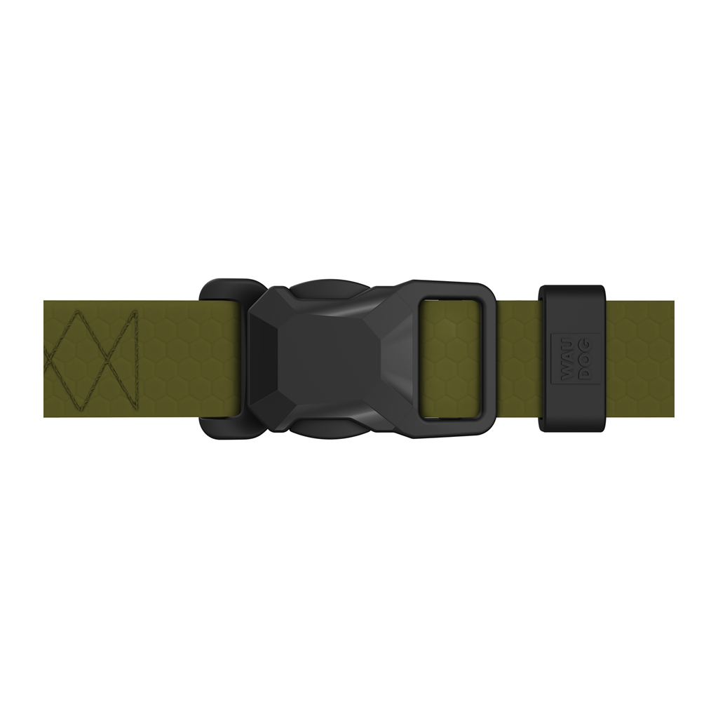 Шлея для собак WAUDOG Magnet анатомічна Н-подібна з QR-паспортом, магнітна пряжка-фастекс М хакі (262331)