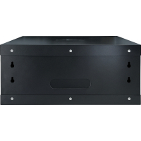Шафа настінна GEAR 4U 19" 600x450x280 мм, + полка 19", black (GWMSN-4U-600-450)