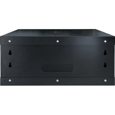 Шафа настінна GEAR 4U 19" 600x450x280 мм, + полка 19", black (GWMSN-4U-600-450)