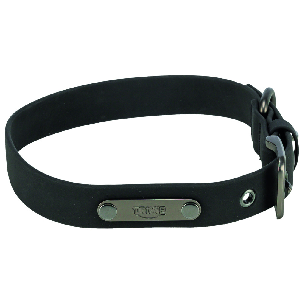 Нашийник для тварин Trixie CityStyle ПВХ XS–S 25–32 см 20 мм чорний (4053032680647)