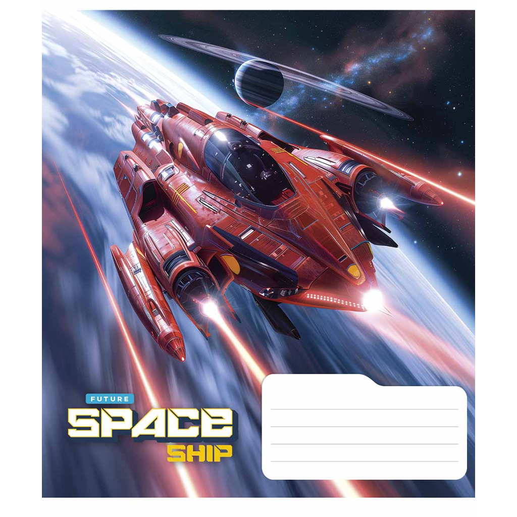 Зошит Школярик Space ship 36 аркушів клітинка (036-3435K) Зошит Школярик Space ship 36 аркушів клітинка (036-3435K)