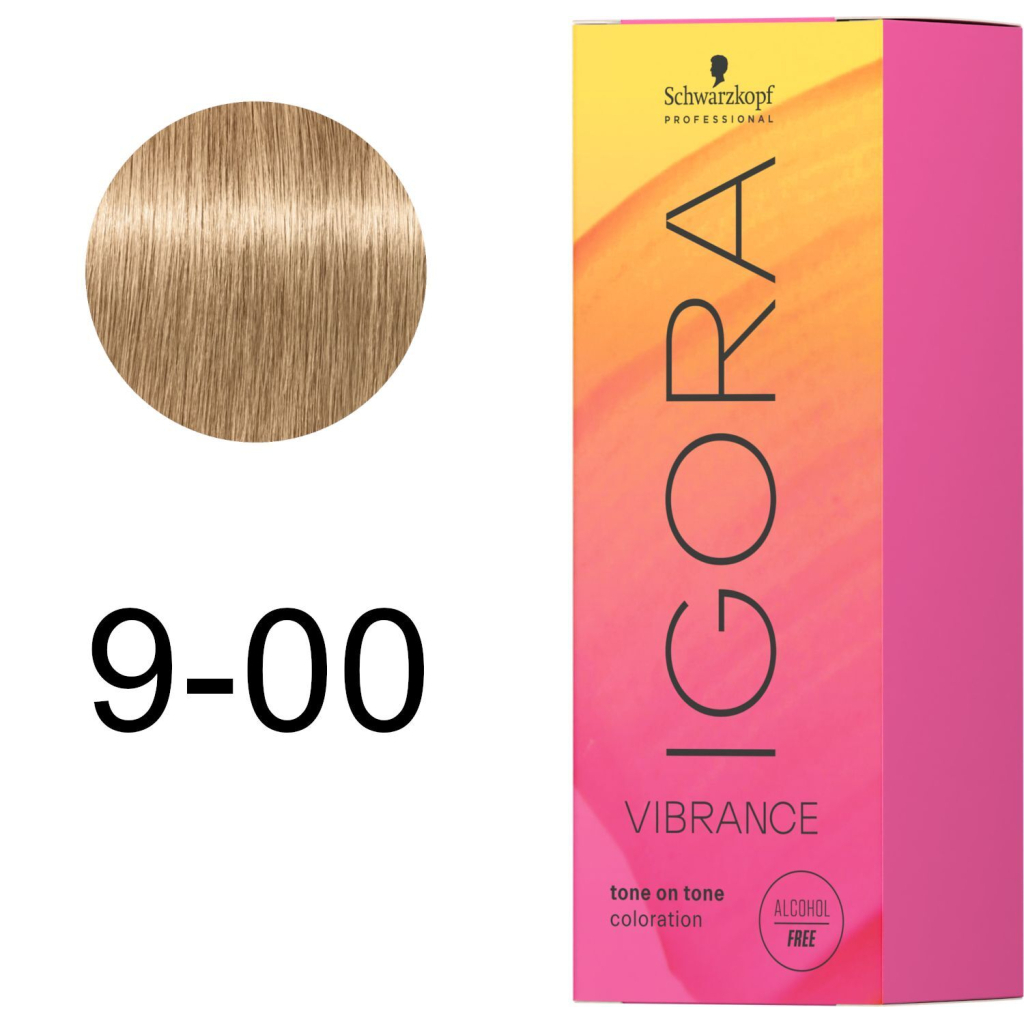 Фарба для волосся Schwarzkopf Professional Igora Vibrance 9-00 - Блондин Натуральний Екстра (7702045423549)