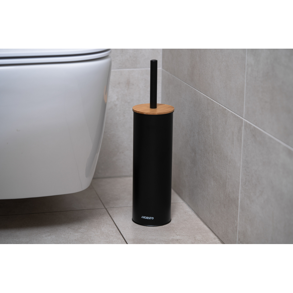 Йоржик для унітазу Ardesto Minimalism Чорний (ARHB3503BB)