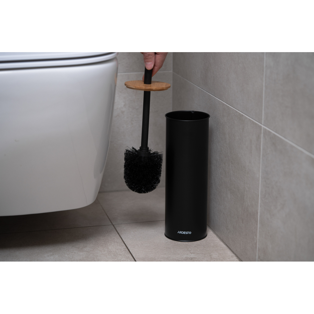 Йоржик для унітазу Ardesto Minimalism Чорний (ARHB3503BB)
