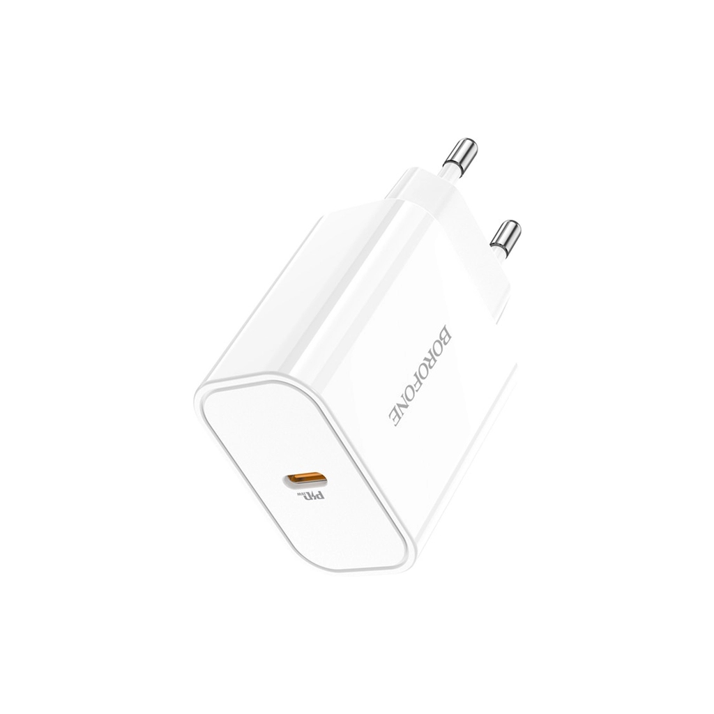 Зарядний пристрій BOROFONE BA57A USB-C PD20W white (6931474745538) Зарядний пристрій BOROFONE BA57A USB-C PD20W white (6931474745538)