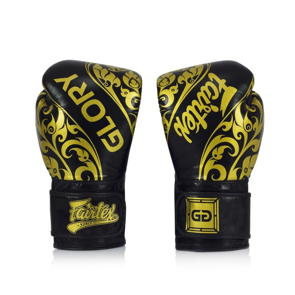 Боксерські рукавички Fairtex BGVG2 Velcro Black 16 унцій (бинти в комплекті) (BGVG2_Velcro_16oz_Black)